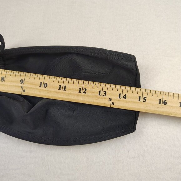 Black Strapless Cinched Strapless Bikini Sz Large - Picture 8 of 10